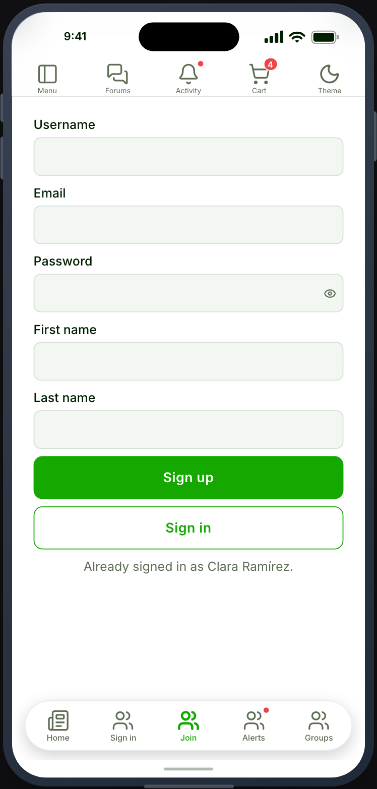 Registering through the WordPress core form