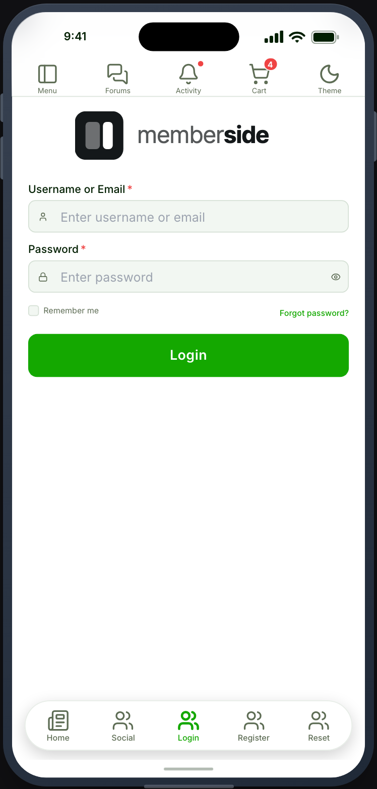 Signing in through an Ultimate Member form