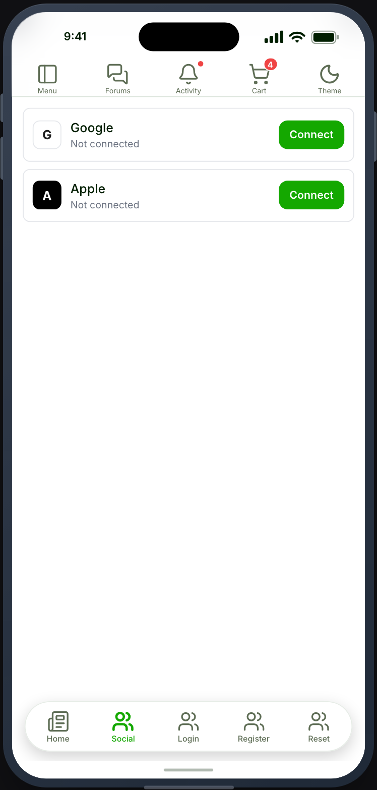 Linking and unlinking a social account